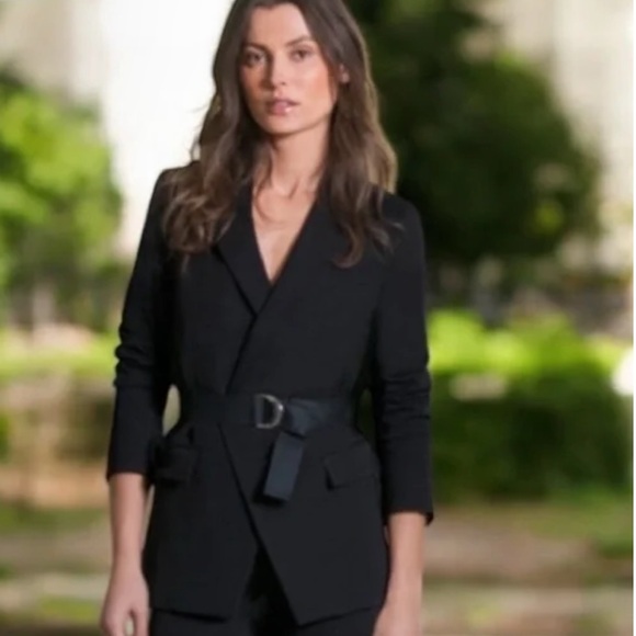 Veronica Beard Palm Peak Belted Blazer Size 4 - Picture 12 of 12